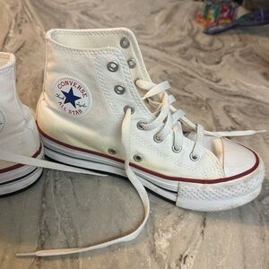Converse Kids High-Top Sneakers - White